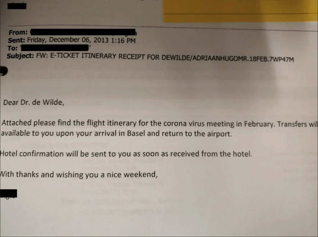 Novartis Documents Raise Questions About Early COVID-19 Discussions 5 Novartis Documents Raise Questions About Early COVID-19 Discussions